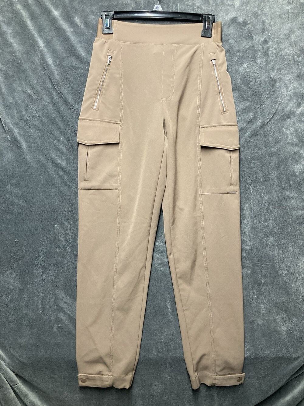Athleta Endless High Rise Cargo Pants Woman’s 0 Tan Gorpcore Travel Trousers